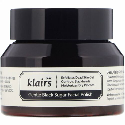 Dear, Klairs, ジェントル・ブラックシュガー・フェイシャルポリッシュ、3.8 oz (110 g)