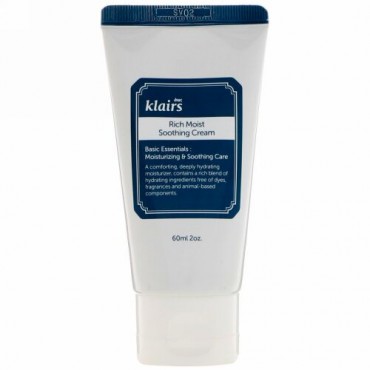 Dear, Klairs, リッチモイストスージングクリーム、60ml（2oz）