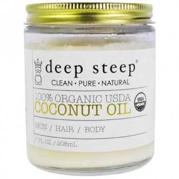 Deep Steep, USDA Organic Coconut Oil, 7 oz (Discontinued Item)