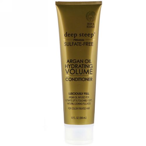 Deep Steep, アルガンオイル、ハイドレーティング・ボリューム・コンディショナー、フルーティー・フル、10 液体オンス（295 ml）