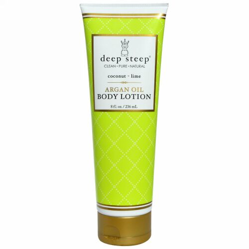 Deep Steep, Argan Oil Body Lotion, Coconut - Lime, 8 fl oz (237 ml) (Discontinued Item)