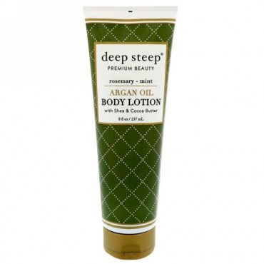 Deep Steep, Argan Oil Body Lotion, Rosemary - Mint, 8 fl oz (237 ml) (Discontinued Item)