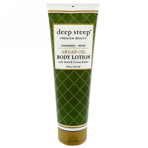Deep Steep, Argan Oil Body Lotion, Rosemary - Mint, 8 fl oz (237 ml) (Discontinued Item)