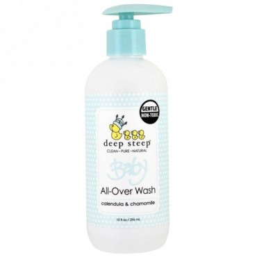Deep Steep, 赤ちゃん用全身洗浄料, キンセンカ & カモミール, 10液量オンス (296 ml) (Discontinued Item)