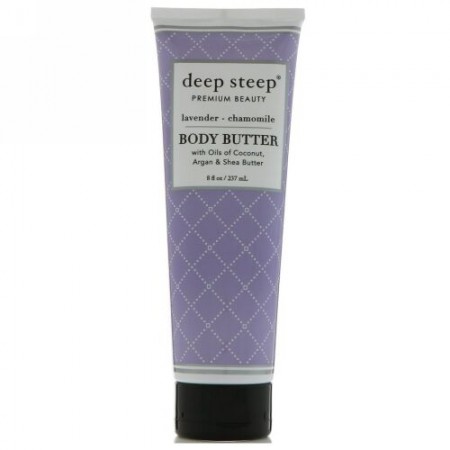 Deep Steep, ボディバター, ラベンダー - カモミール, 6液量オンス（177 ml） (Discontinued Item)