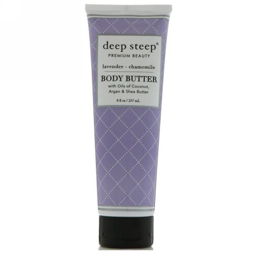 Deep Steep, ボディバター, ラベンダー - カモミール, 6液量オンス（177 ml） (Discontinued Item)