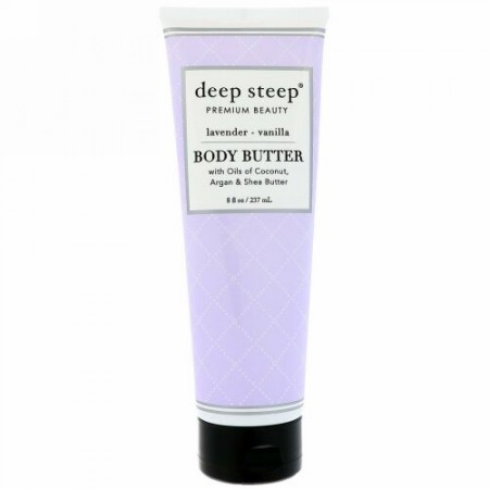 Deep Steep, Body Butter, Lavender Vanilla, 8 fl oz (237 ml) (Discontinued Item)