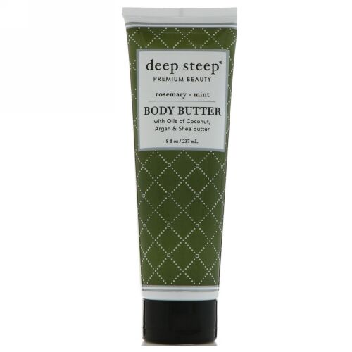 Deep Steep, ボディバター、ロズマリ―ミント、6液量オンス（177 ml） (Discontinued Item)