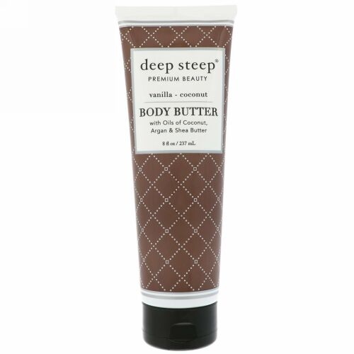 Deep Steep, Body Butter, Vanilla Coconut, 8 fl oz (237 ml) (Discontinued Item)