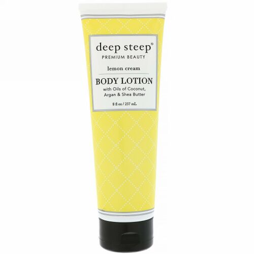 Deep Steep, Body Lotion, Lemon Cream, 8 fl oz (236 ml) (Discontinued Item)