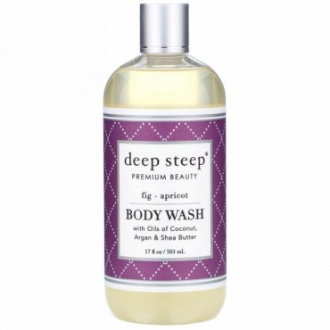 Deep Steep, Body Wash, Fig - Apricot, 17 fl oz (503 ml)