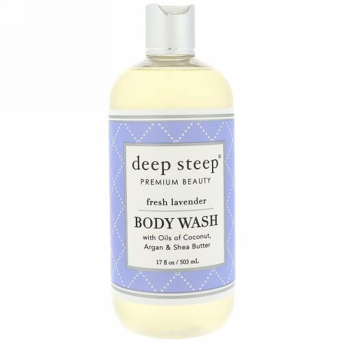 Deep Steep, Body Wash, Fresh Lavender, 17 fl oz (503 ml)