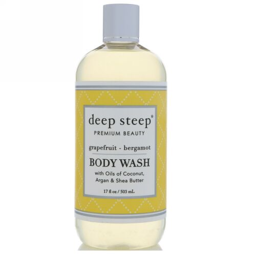 Deep Steep, ボディウォッシュ、グレープフルーツ・ベルガモット、17 fl oz (503 ml)