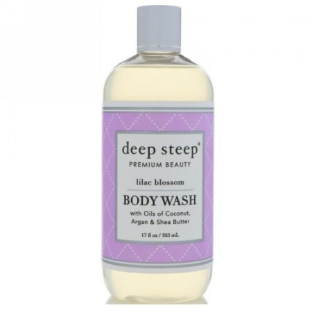 Deep Steep, ボディウォッシュ、ライラックの花、17 fl oz (503 ml)
