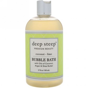 Deep Steep, Bubble Bath, Coconut Lime, 17 fl oz (503 ml) (Discontinued Item)