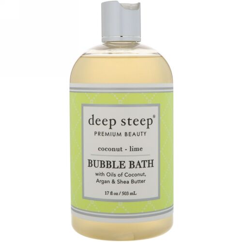 Deep Steep, Bubble Bath, Coconut Lime, 17 fl oz (503 ml) (Discontinued Item)