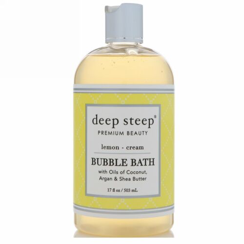 Deep Steep, Bubble Bath, Lemon Cream, 17 fl oz (503 ml) (Discontinued Item)