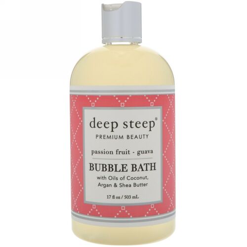 Deep Steep, Bubble Bath, Passion Fruit - Guava, 17 fl oz  (503 ml) (Discontinued Item)