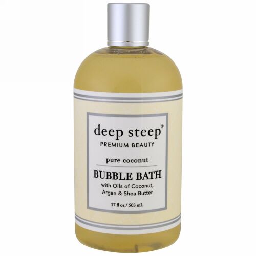 Deep Steep, バブルバス、ピュアココナッツ、17液量オンス (503 ml) (Discontinued Item)