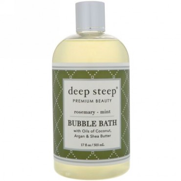 Deep Steep, Bubble Bath, Rosemary - Mint, 17 fl oz (503 ml) (Discontinued Item)
