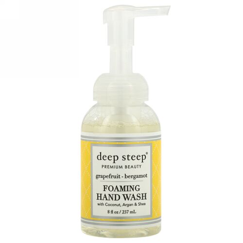 Deep Steep, フォーミングソープ、グレープフルーツ&ベルガモット、8 fl oz (237 ml)