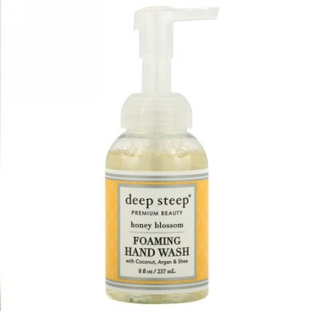 Deep Steep, Foaming Hand Wash, Honey Blossom, 8 fl oz (237 ml) (Discontinued Item)