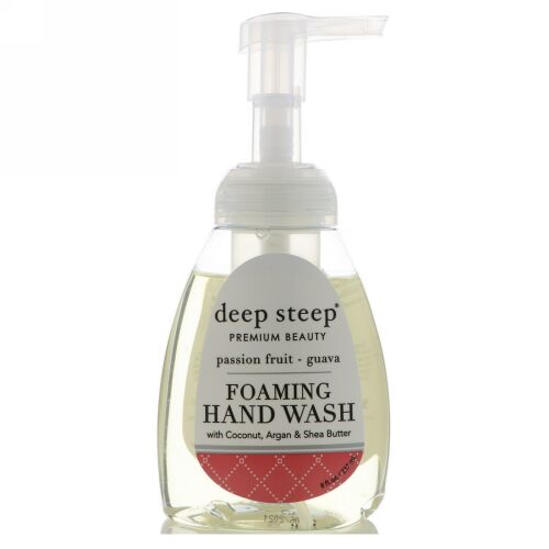 Deep Steep, フォーミングハンドウォッシュ・リフィル, パッションフルーツ・グアバ, 8 液量オンス(237 ml) (Discontinued Item)