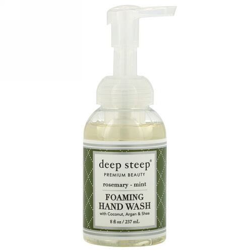 Deep Steep, フォーミングハンドウォッシュ, ローズマリー - ミント, 8 液量オンス (237ml)