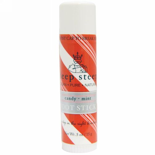 Deep Steep, フットスティック、キャンディー -ミント、0.5オンス（15 g） (Discontinued Item)