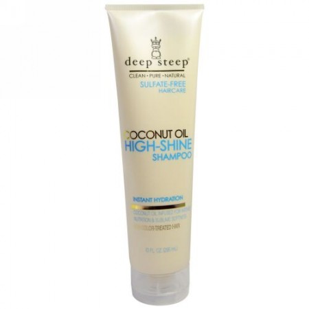 Deep Steep, 高シャイン シャンプー、 ココナッツ オイル、 10 fl oz (295 ml) (Discontinued Item)