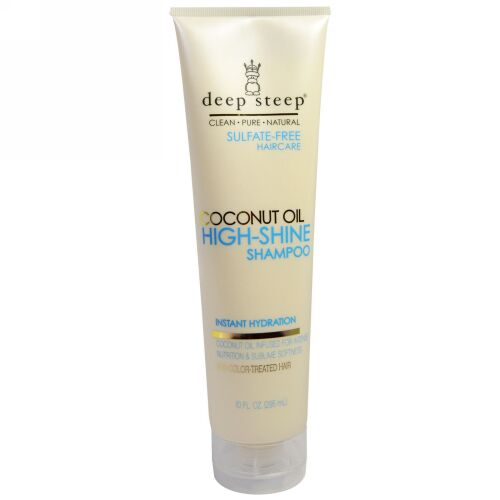 Deep Steep, 高シャイン シャンプー、 ココナッツ オイル、 10 fl oz (295 ml) (Discontinued Item)