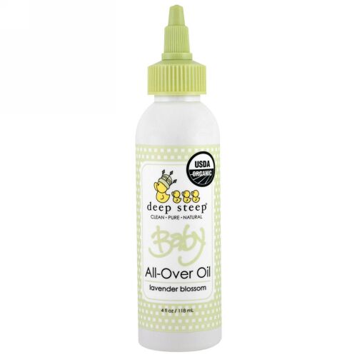 Deep Steep, 赤ちゃん用オーガニック全身オイル, ラベンダーの花, 4液量オンス (118 ml) (Discontinued Item)