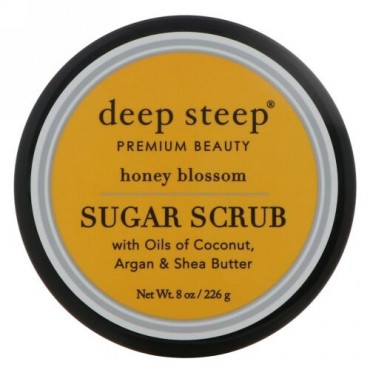 Deep Steep, Sugar Scrub, Honey Blossom, 8 oz (226 g) (Discontinued Item)