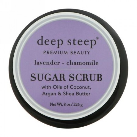 Deep Steep, シュガースクラブ、ラベンダー -カモミール、 8オンス (226 g)
