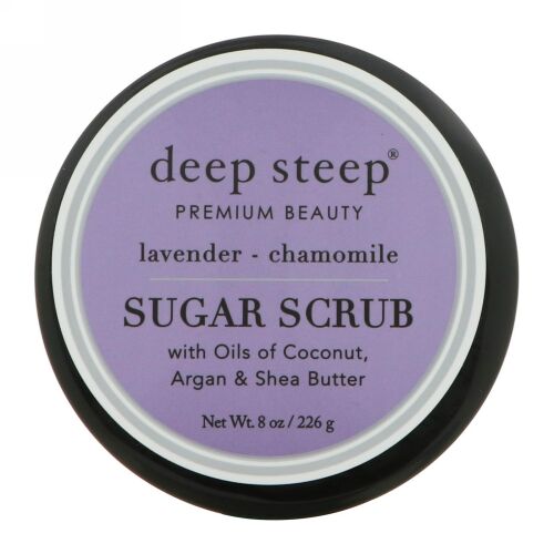 Deep Steep, シュガースクラブ、ラベンダー -カモミール、 8オンス (226 g)