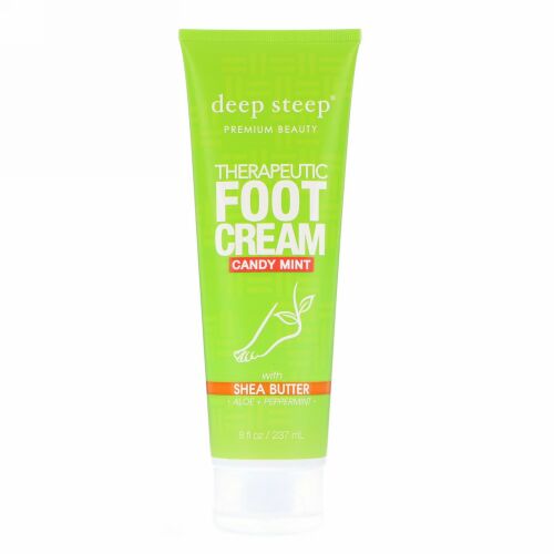 Deep Steep, セラビューテックフットクリーム、キャンディーミント、8液量オンス (237 ml)