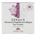 Derma E, アドバンスト・ペプチド & コラーゲン・アイクリーム、1/2 oz (14 g)