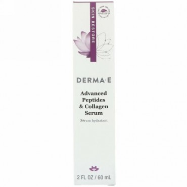 Derma E, アドバンス・ペプチド＆コラーゲンセラム、2 fl oz (60 ml)