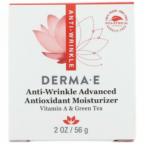 Derma E, アンチ-リンクル アドバンスト アンチオキシダント モイスチャライザー、2 oz (56 g) (Discontinued Item)