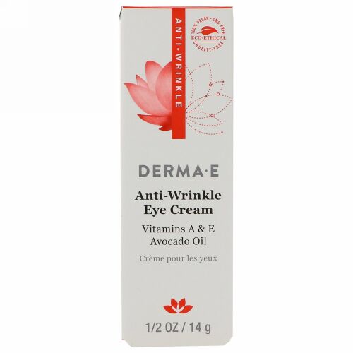 Derma E, アンチリンクル・アイクリーム、1/2 oz (14 g)