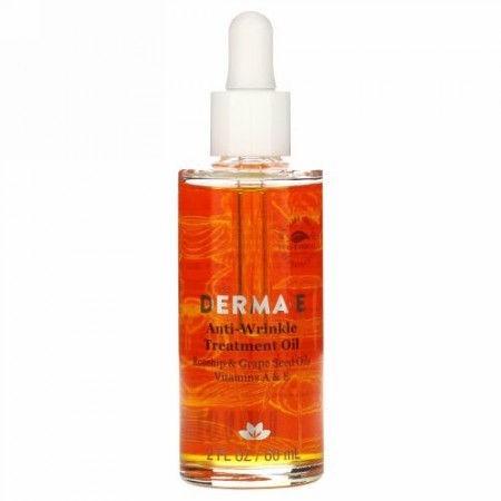 Derma E, アンチリンクルビタミンA & E トリートメントオイル、 2液量オンス (60 ml)