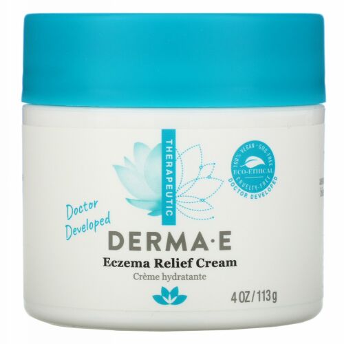 Derma E, 湿疹用クリーム、113g（4オンス）