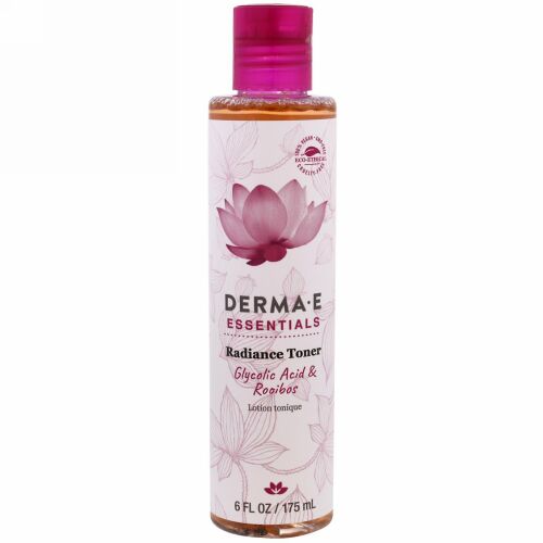 Derma E, エッセンシャルズ、ラディアンス トナー、グリコール酸 & ルイボス、6 fl oz (175 ml)