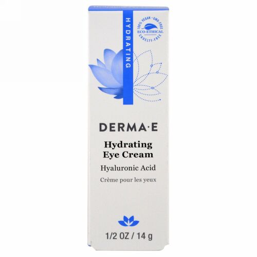 Derma E, ヒアルロン酸配合保湿アイクリーム、14g
