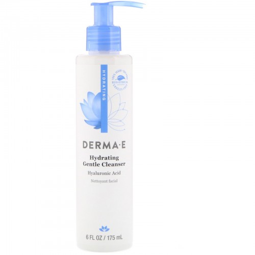 Derma E, 保湿効果のある低刺激洗浄剤、ヒアルロン酸、6 fl oz (175 ml)