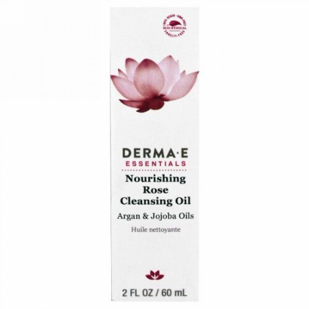 Derma E, ナリッシング ローズ クレンジング オイル、アルガン & ホホバ オイル (Discontinued Item)