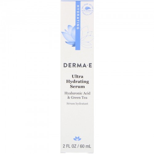 Derma E, ハイドレーティングセラム（保湿美容液）、2 fl oz (60 ml)