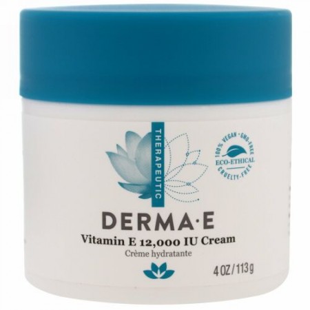 Derma E, ビタミンE 12,000 IU Creme（クレーム）、4 オンス (113 g)