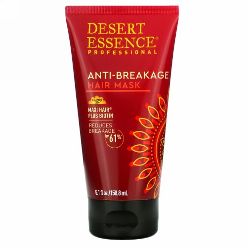 Desert Essence, 切れ毛対策ヘアマスク、5.1 fl oz (150.8 ml)