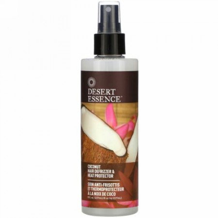 Desert Essence, ココナッツ・ヘア・デフリザー & ヒートプロテクター, 8.5 液量オンス (237 ml)